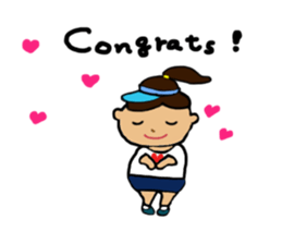 Tennis girl lidia speak in English sticker #9961366