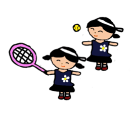 Tennis girl lidia speak in English sticker #9961375