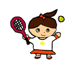 Tennis girl lidia speak in English sticker #9961377