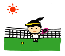 Tennis girl lidia speak in English sticker #9961380