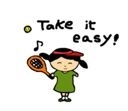 Tennis girl lidia speak in English sticker #9961386
