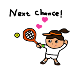 Tennis girl lidia speak in English sticker #9961399