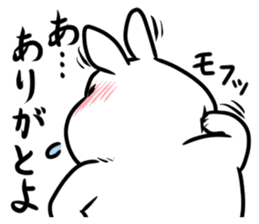 Fat gentle rabbit sticker #9961569