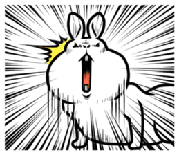 Fat gentle rabbit sticker #9961570