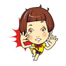 Changing clothes Momo-chan 4 sticker #9961920