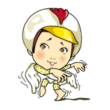 Changing clothes Momo-chan 4 sticker #9961925