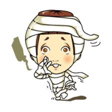 Changing clothes Momo-chan 4 sticker #9961927