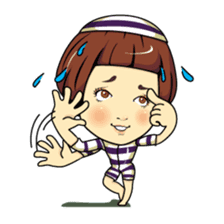 Changing clothes Momo-chan 4 sticker #9961928