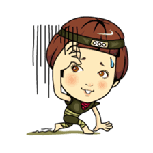 Changing clothes Momo-chan 4 sticker #9961929