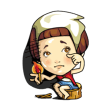 Changing clothes Momo-chan 4 sticker #9961930