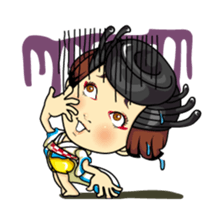 Changing clothes Momo-chan 4 sticker #9961931