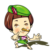 Changing clothes Momo-chan 4 sticker #9961932