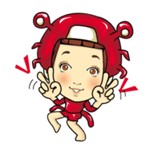 Changing clothes Momo-chan 4 sticker #9961933