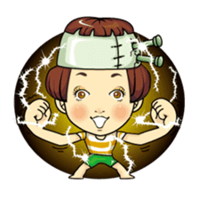 Changing clothes Momo-chan 4 sticker #9961935