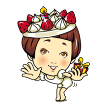 Changing clothes Momo-chan 4 sticker #9961936