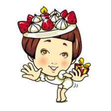 Changing clothes Momo-chan 4 sticker #9961936