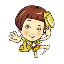 Changing clothes Momo-chan 4 sticker #9961939