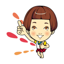 Changing clothes Momo-chan 4 sticker #9961941