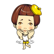Changing clothes Momo-chan 4 sticker #9961943