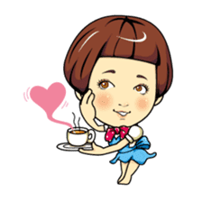 Changing clothes Momo-chan 4 sticker #9961946