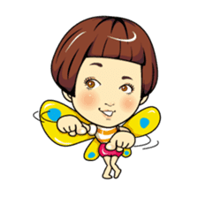 Changing clothes Momo-chan 4 sticker #9961949