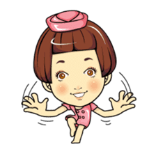 Changing clothes Momo-chan 4 sticker #9961950