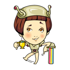 Changing clothes Momo-chan 4 sticker #9961951