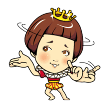 Changing clothes Momo-chan 4 sticker #9961953