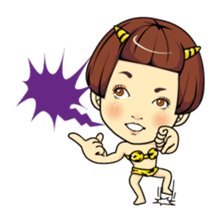 Changing clothes Momo-chan 4 sticker #9961955