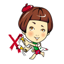 Changing clothes Momo-chan 4 sticker #9961956