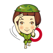 Changing clothes Momo-chan 4 sticker #9961957