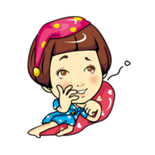 Changing clothes Momo-chan 4 sticker #9961959