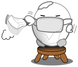 Little Eggshell Soldier sticker #9962179