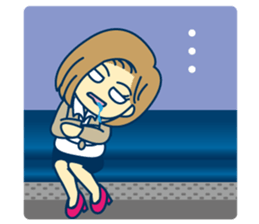 Office worker's real feelings sticker #9962244