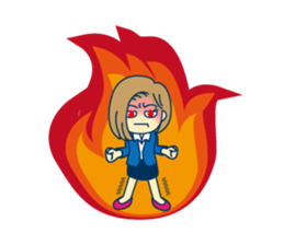 Office worker's real feelings sticker #9962245