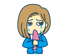 Office worker's real feelings sticker #9962260