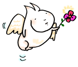 Strange rabbits -The messengers of peace sticker #9962961