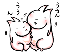 Strange rabbits -The messengers of peace sticker #9962970