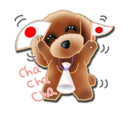 Daily life of toy poodle. sticker #9964003