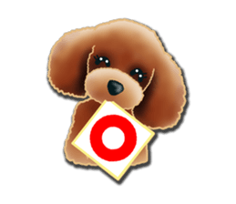 Daily life of toy poodle. sticker #9964012