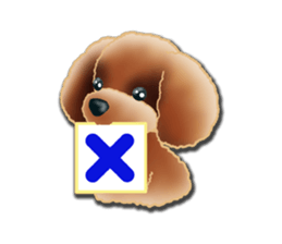 Daily life of toy poodle. sticker #9964013