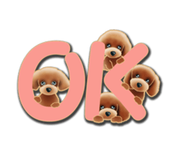 Daily life of toy poodle. sticker #9964014