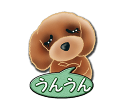Daily life of toy poodle. sticker #9964015