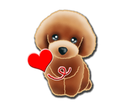 Daily life of toy poodle. sticker #9964018