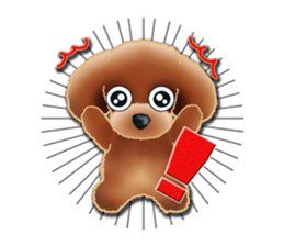 Daily life of toy poodle. sticker #9964019