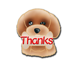 Daily life of toy poodle. sticker #9964022