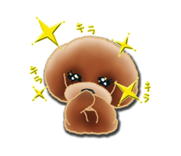 Daily life of toy poodle. sticker #9964024