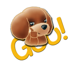 Daily life of toy poodle. sticker #9964025