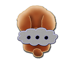 Daily life of toy poodle. sticker #9964027