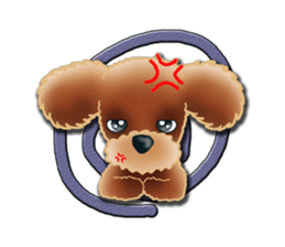 Daily life of toy poodle. sticker #9964031